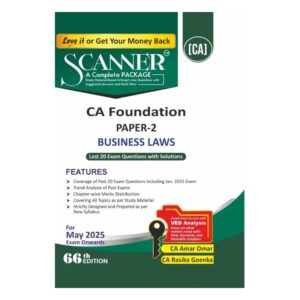Shuchita Scanner CA Foundation Paper – 2 Business Laws By CA Amar Omar Applicable for May 2025 Exam