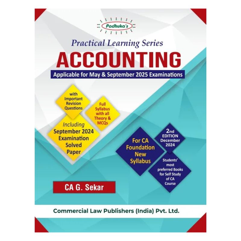 CA Foundation Padhuka Accounting CA G. Sekar May / Sep 25 Exam