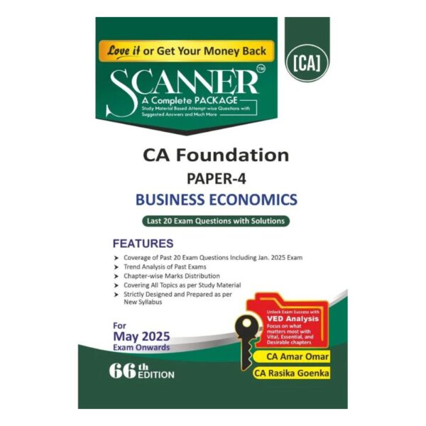 Shuchita Scanner CA Foundation (2023 Syllabus) Paper- 4 Business Economics By CA Amar Omar Applicable for May 25 Exam